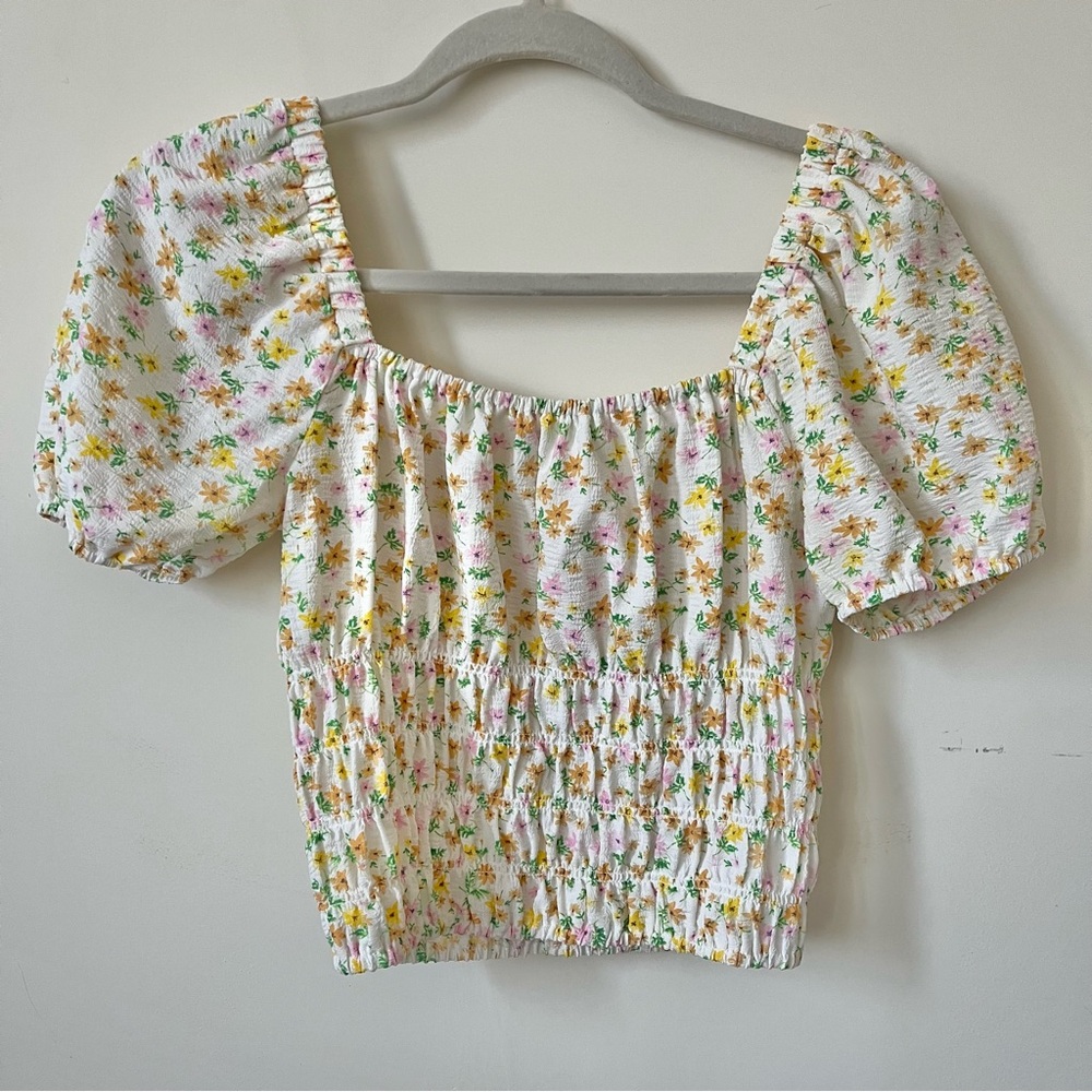 Elodie Floral Puff Sleeve Top